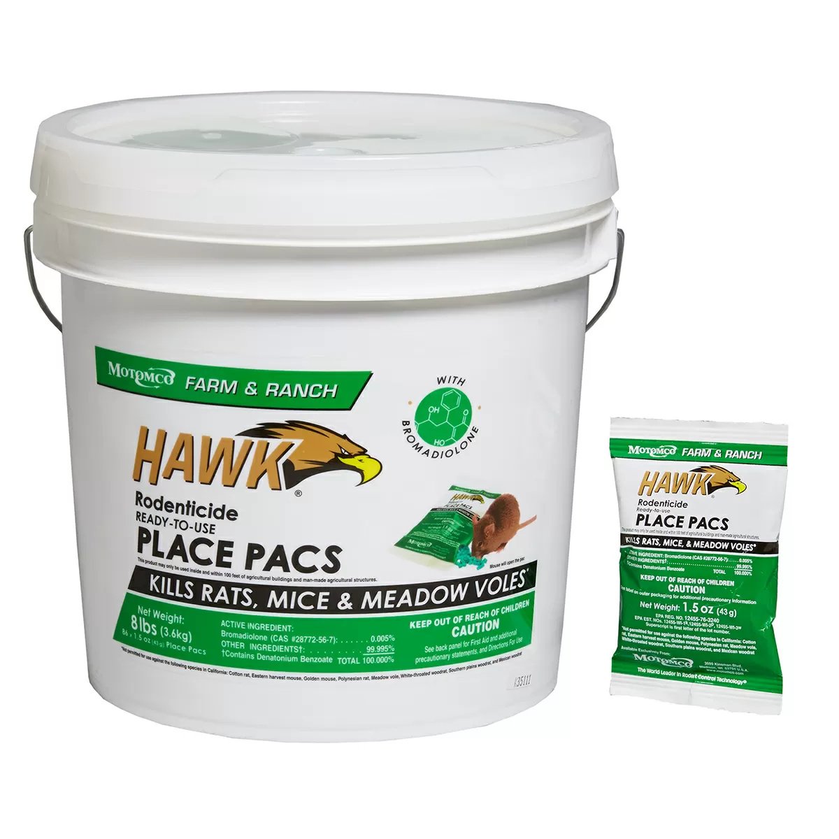 Motomco Hawk® Rodent Bait – Loose Pellets - QC Supply -