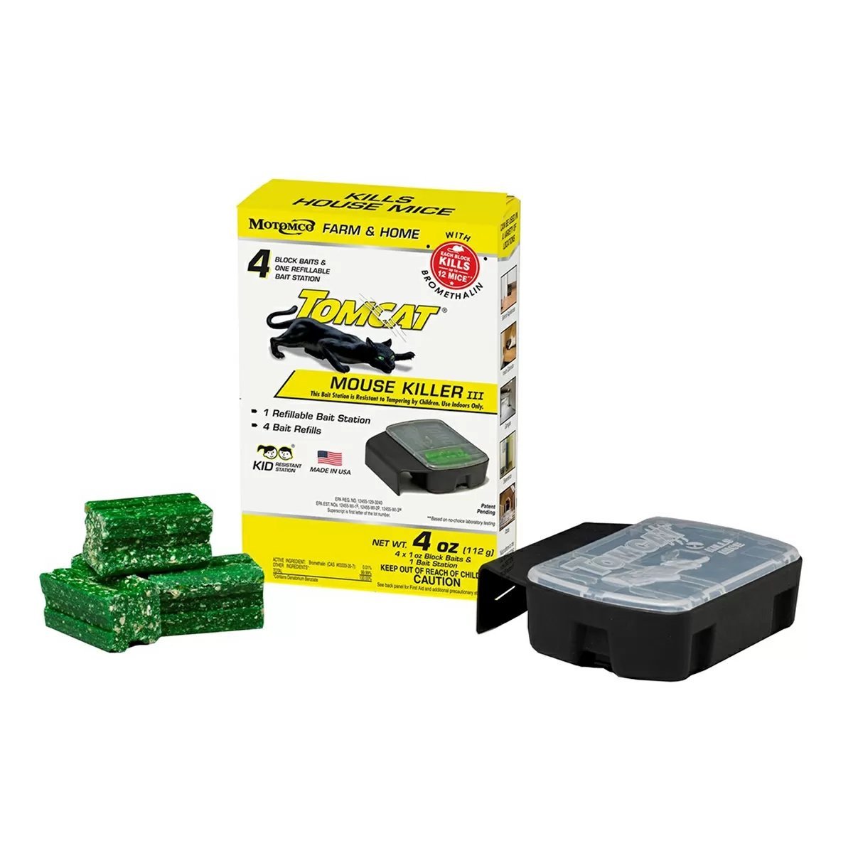 Motomco Tomcat® Refillable Mouse Bait Station - 4 Pk - QC Supply -