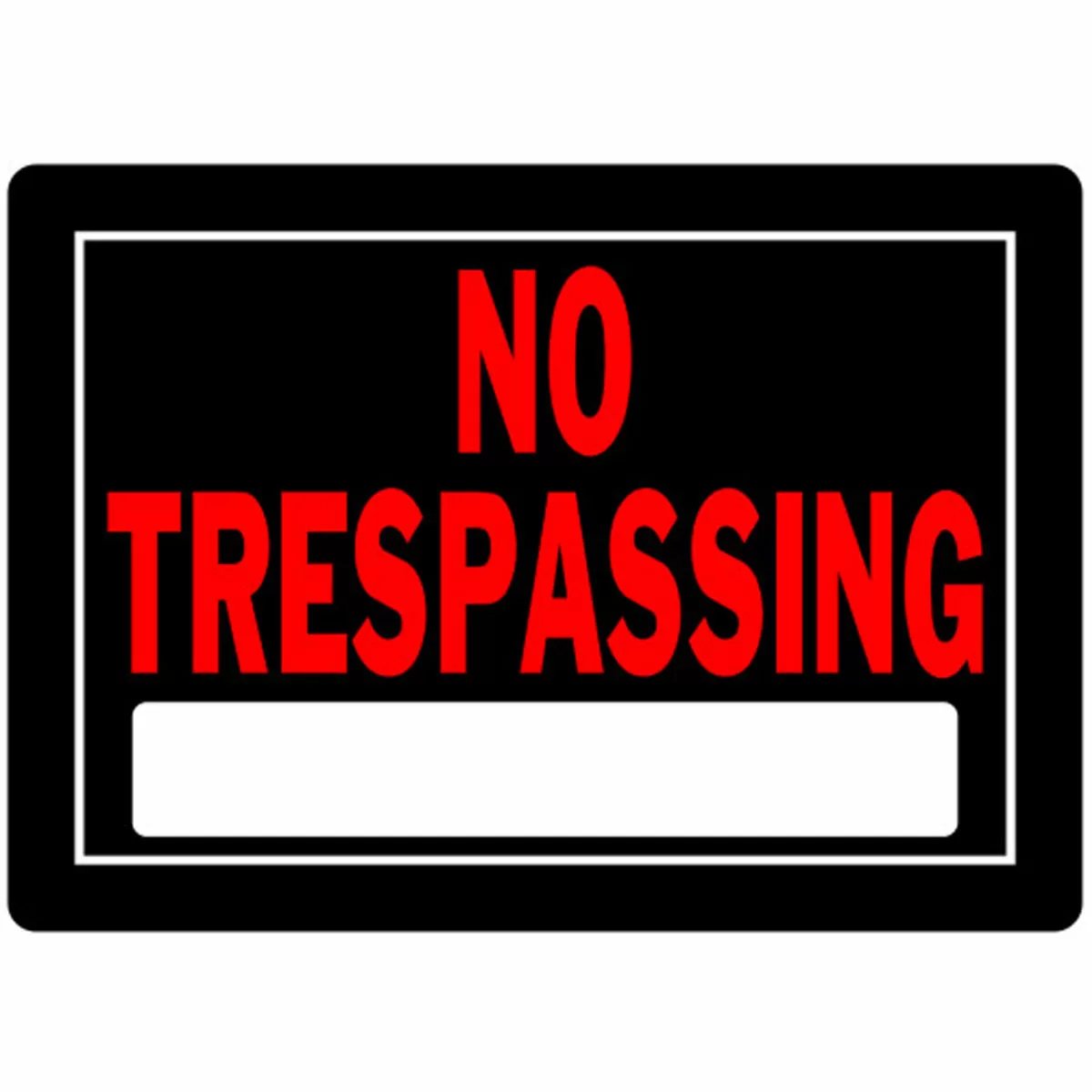 No Trespassing Sign - 10" x 14" - QC Supply -