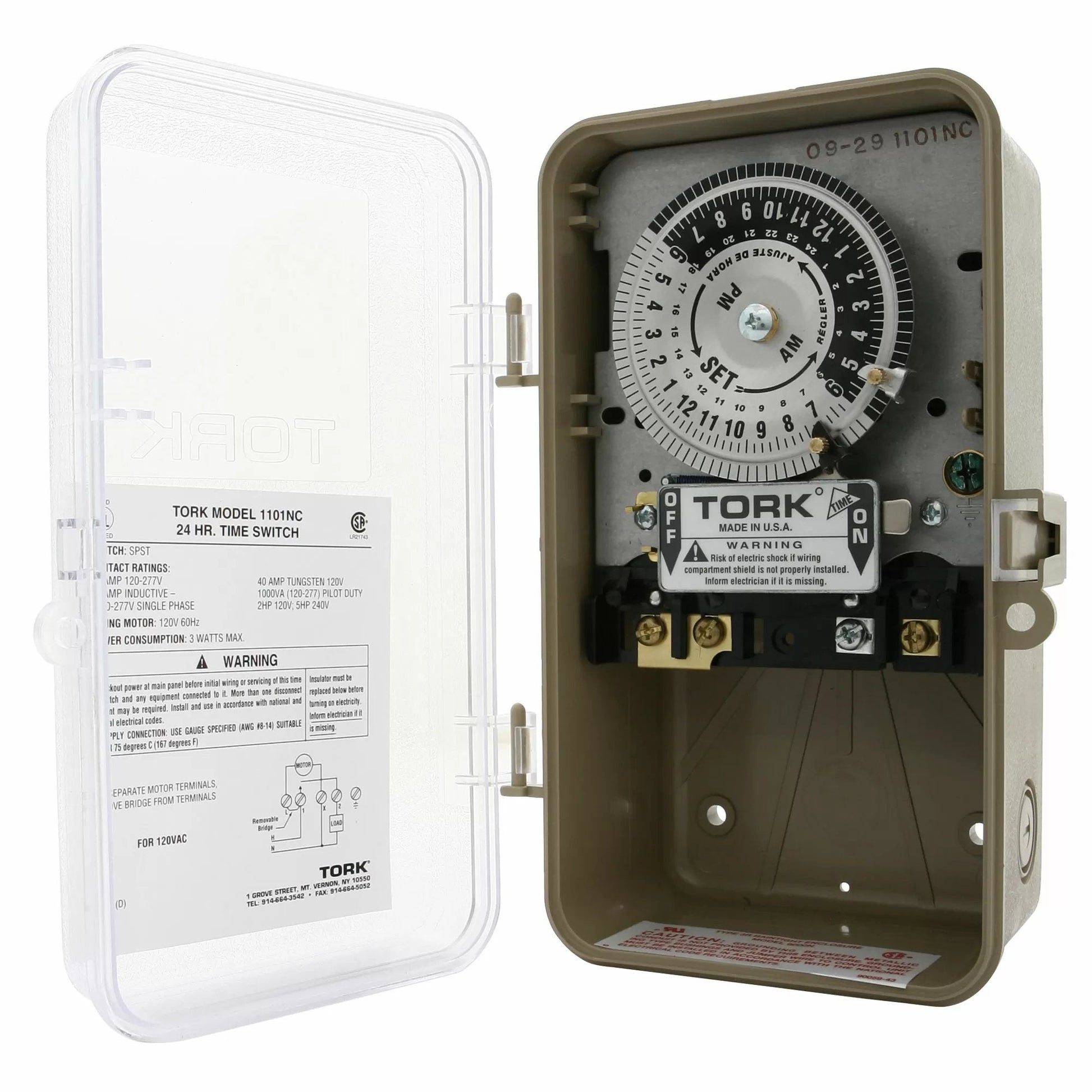 NSI TORK® 24 - Hour Timer, 120 Volt/2 HP - QC Supply -