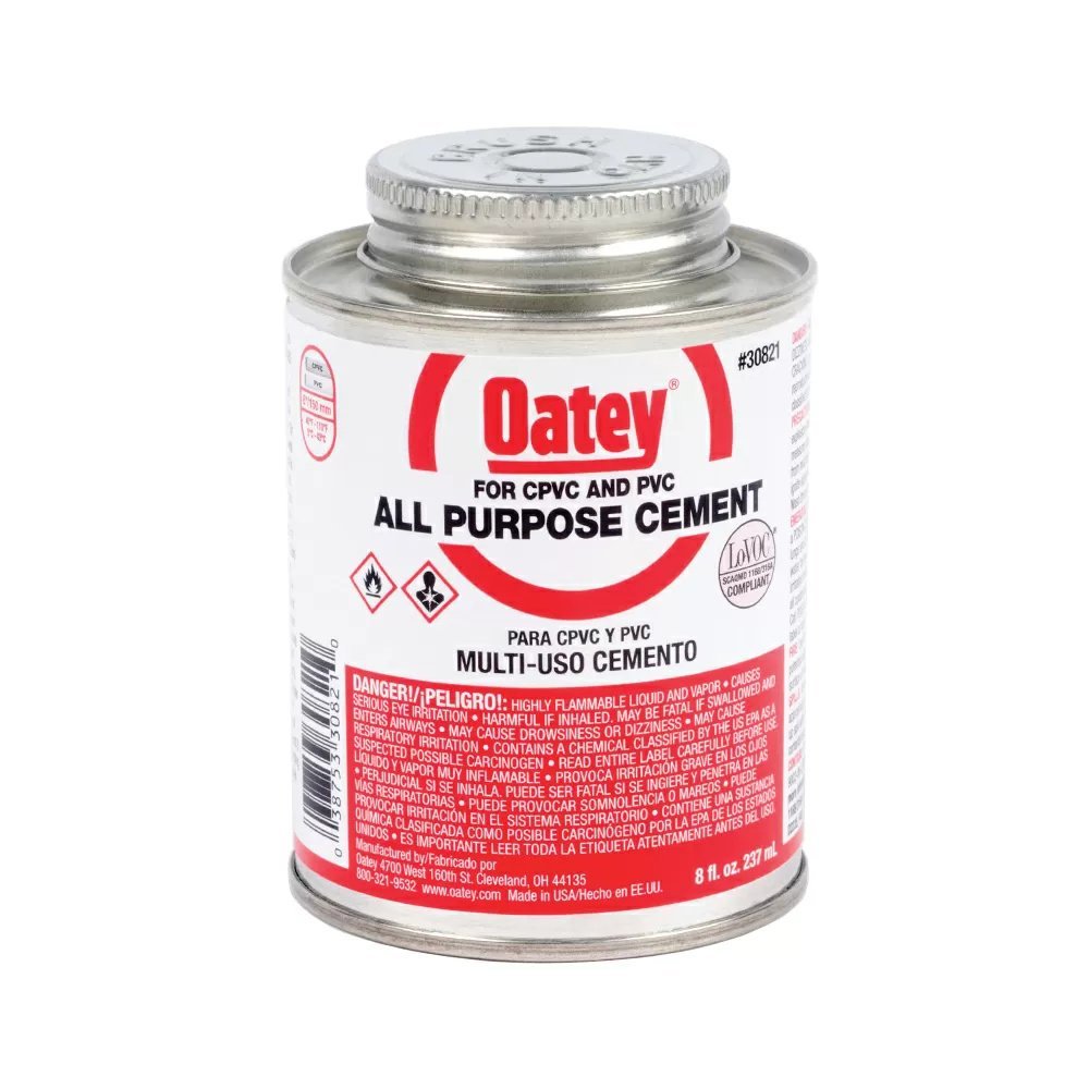 Oatey® All Purpose PVC Cement - 8 oz - QC Supply -