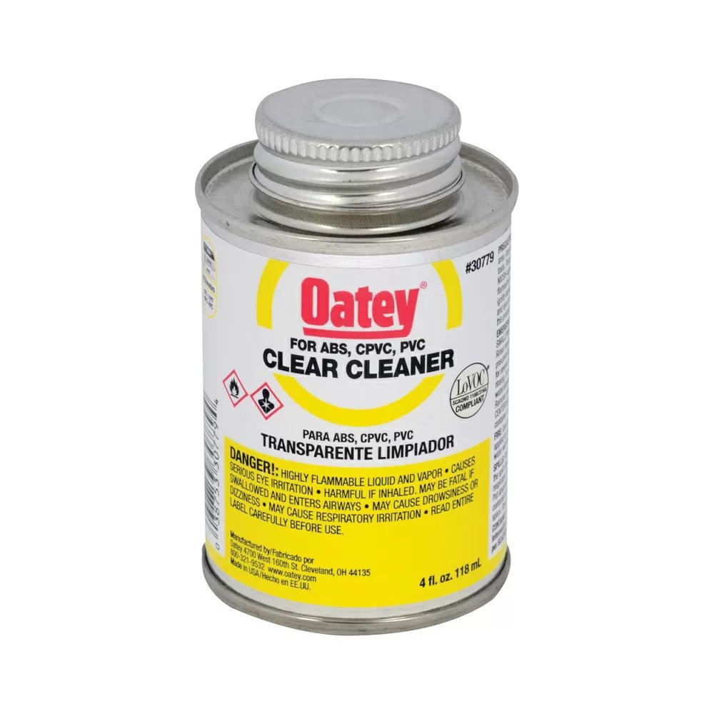 Oatey® Clear PVC Cleaner - 4 oz. - QC Supply -