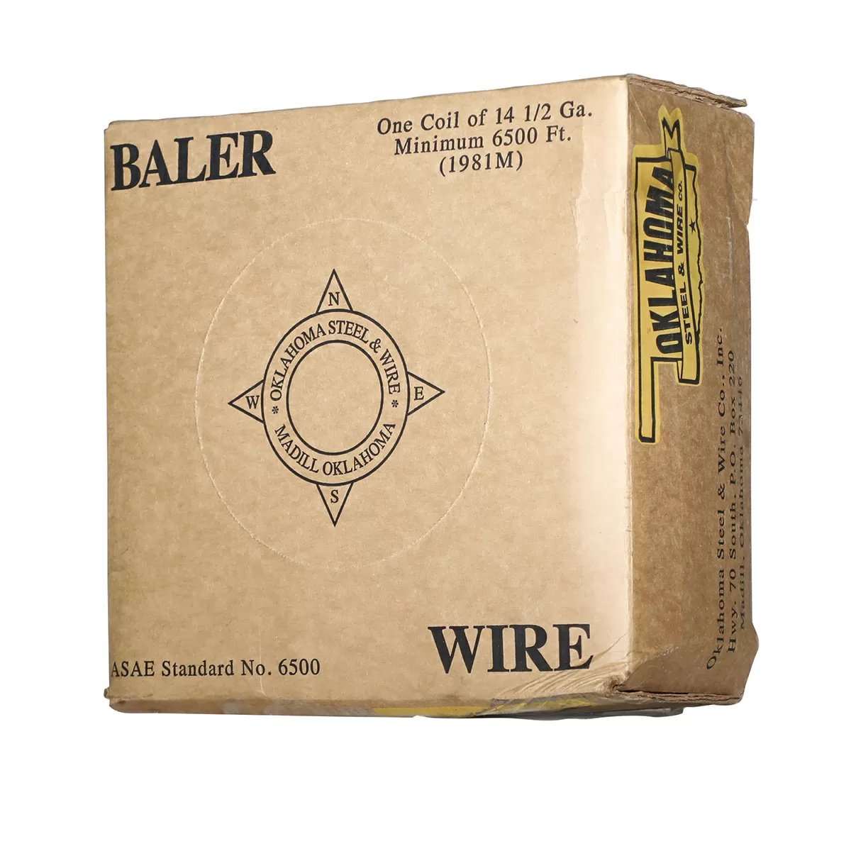OKBrand 14.5 Ga Black Baler Wire - 6500' - QC Supply -