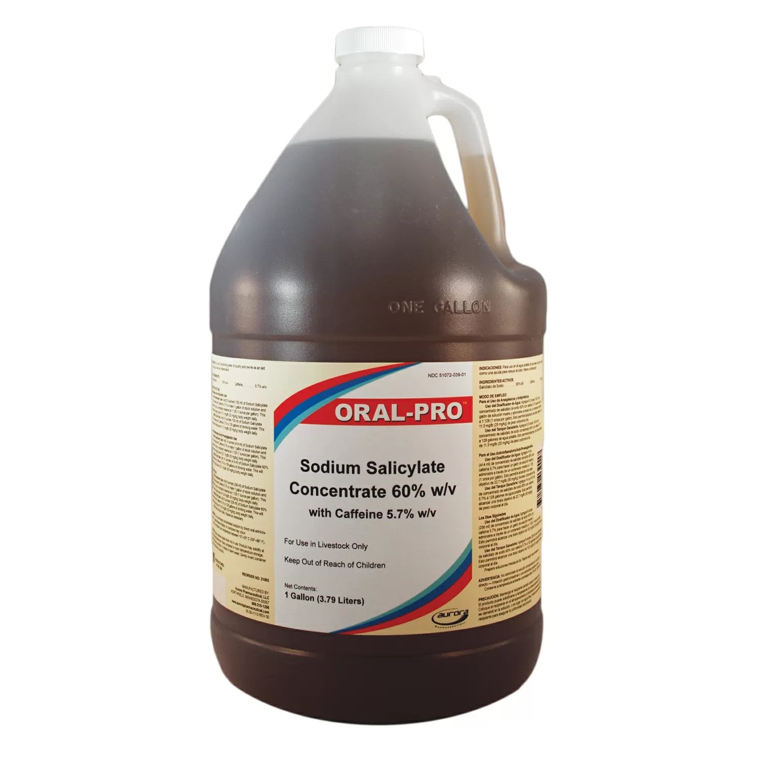 Oral - Pro™ Sodium Salicylate Concentrate (60%) - 1 Gallon - QC Supply -