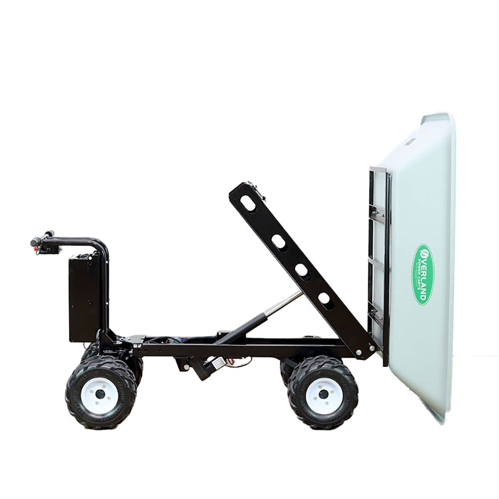 Overland Power Carts Electric Wagon - 9 Cubic Feet , 13" Flat Free Dual Ag Tires - QC Supply -