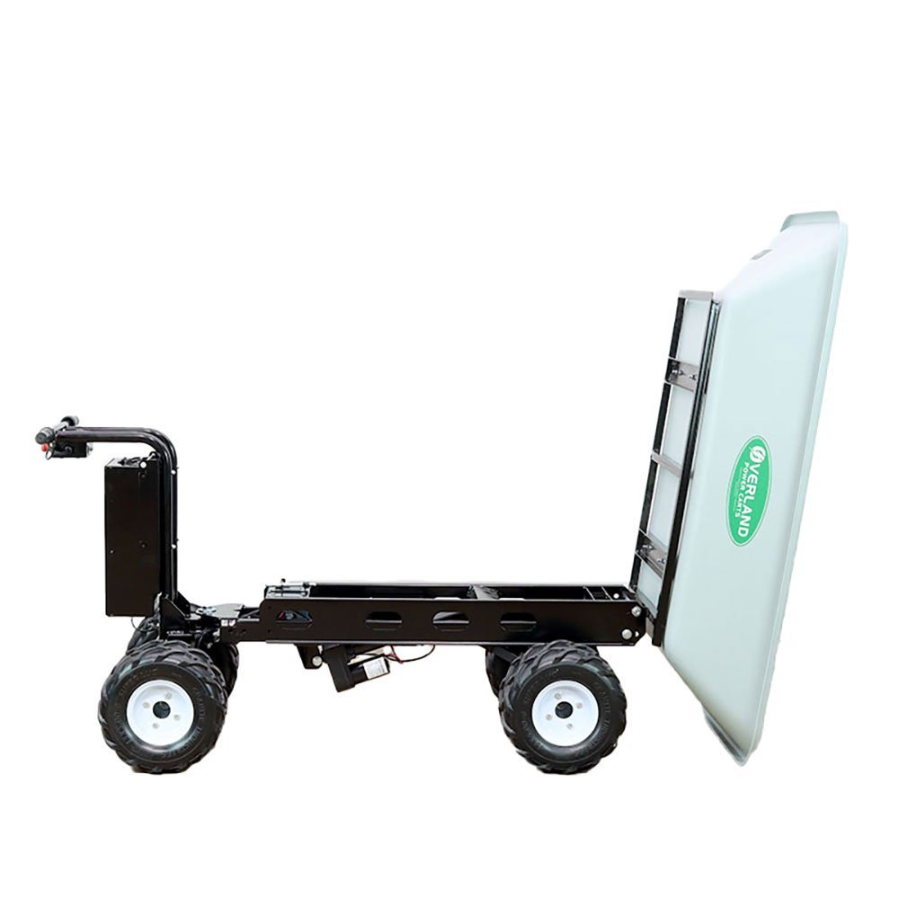 Overland Power Carts Electric Wagon - 9 Cubic Feet , 13" Flat Free Dual Ag Tires - QC Supply -