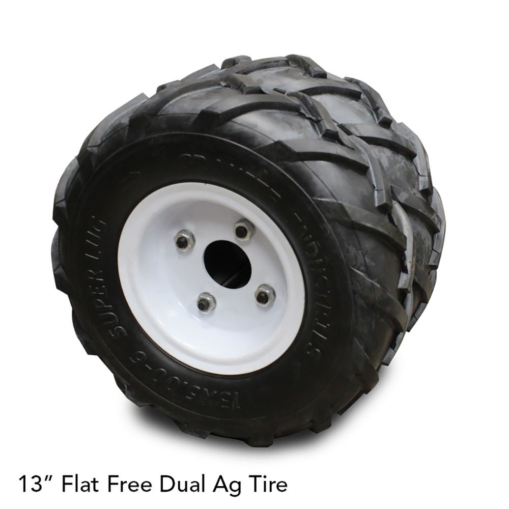 Overland Power Carts Electric Wagon - 9 Cubic Feet , 13" Flat Free Dual Ag Tires - QC Supply -