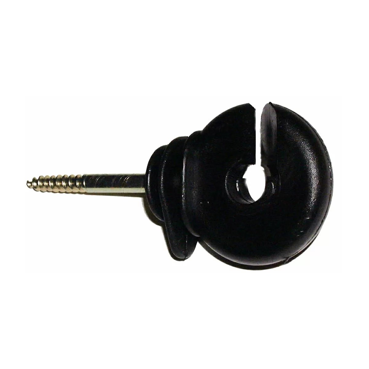 Parmak Wood Post Insulator for 1/4" Fence Rope - Black - 25/Bag - QC Supply -
