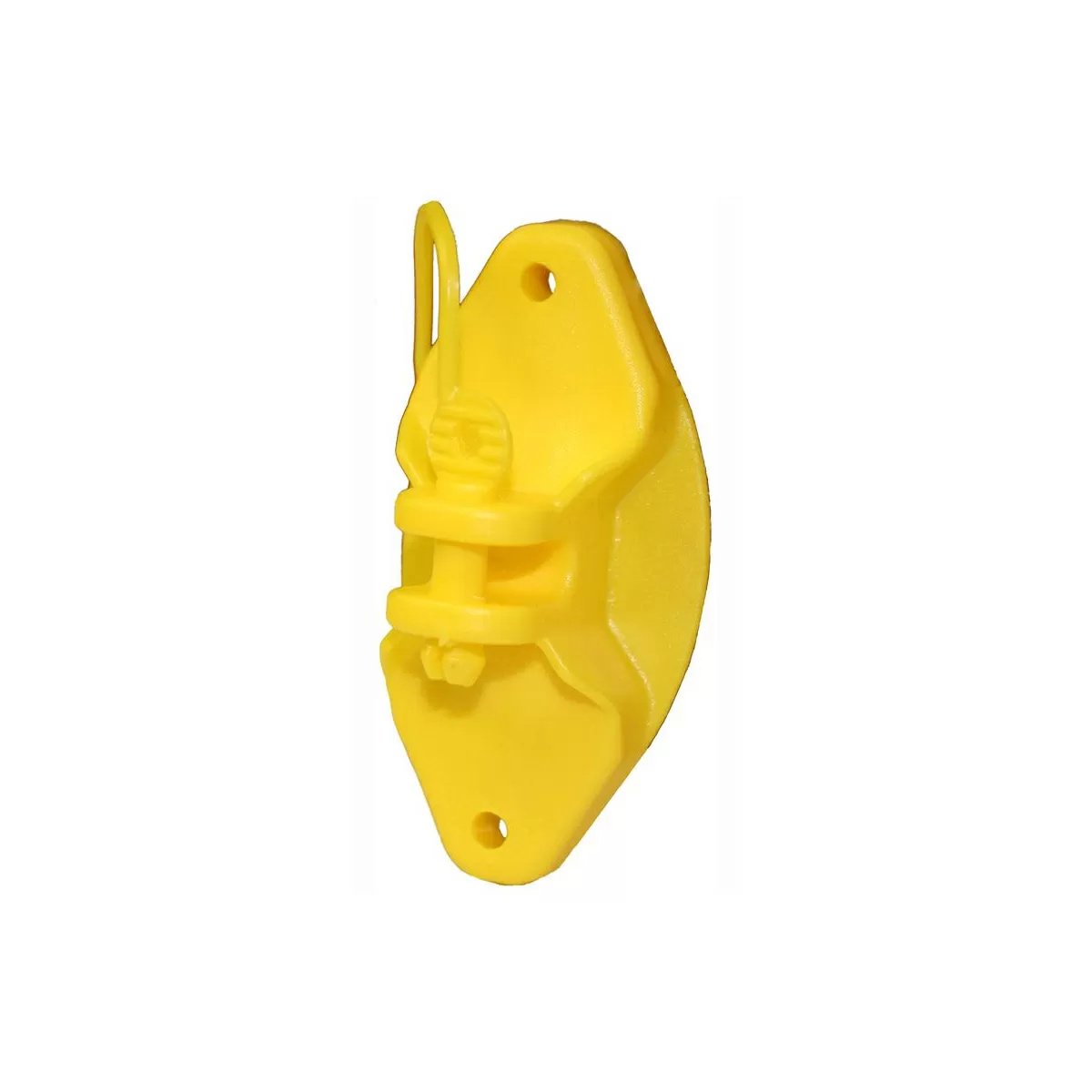 Parmak Wood Post Pinlock Insulator - 25/bag Yellow - QC Supply -