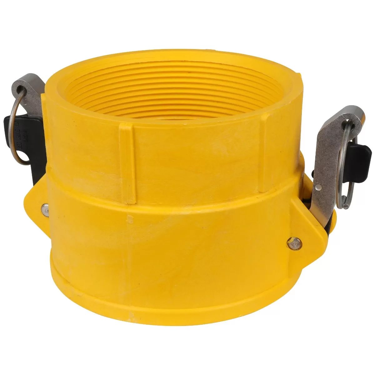 Part D NyGlass Coupler x Female NPT with Stainless Steel Handle - QC Supply -