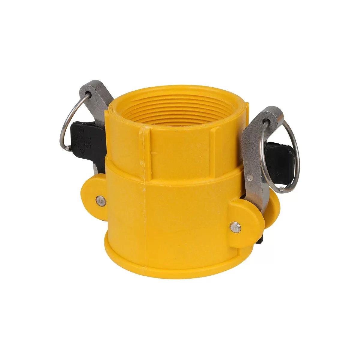 Part D NyGlass Coupler x Female NPT with Stainless Steel Handle - QC Supply -