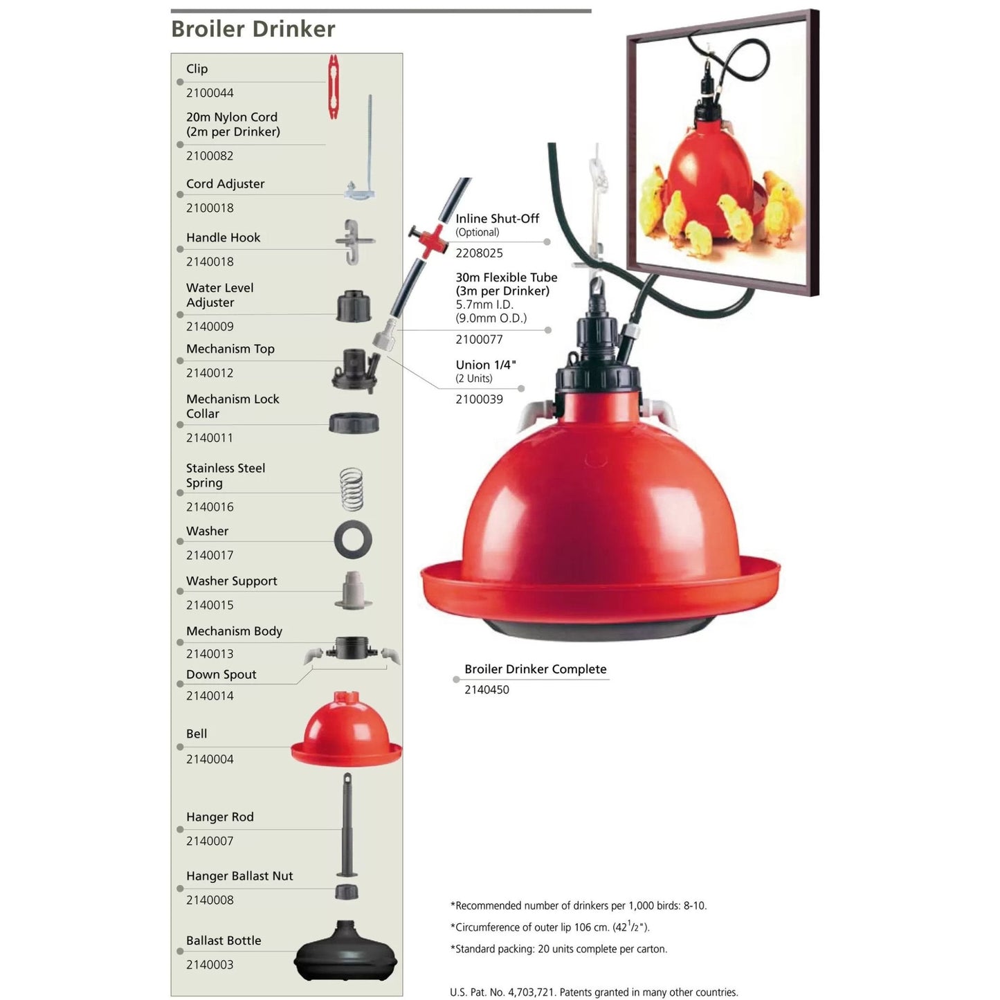 Plasson® Broiler Drinker - QC Supply -