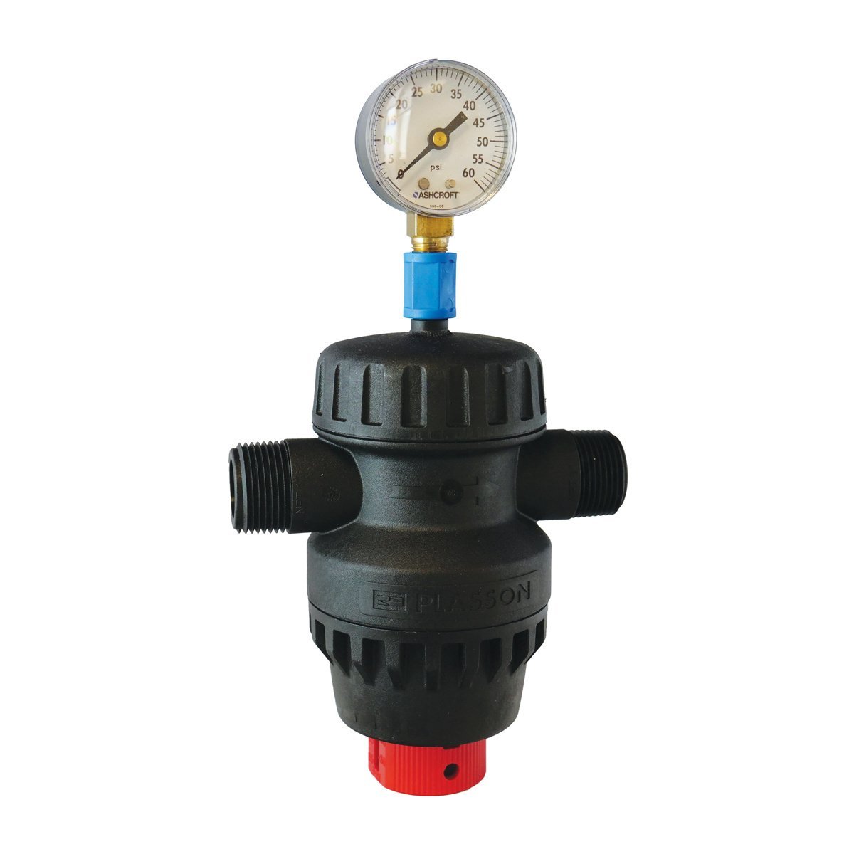 Plasson Universal Pressure Regulator UPR 550/550N with Coupling and Gauge - QC Supply -