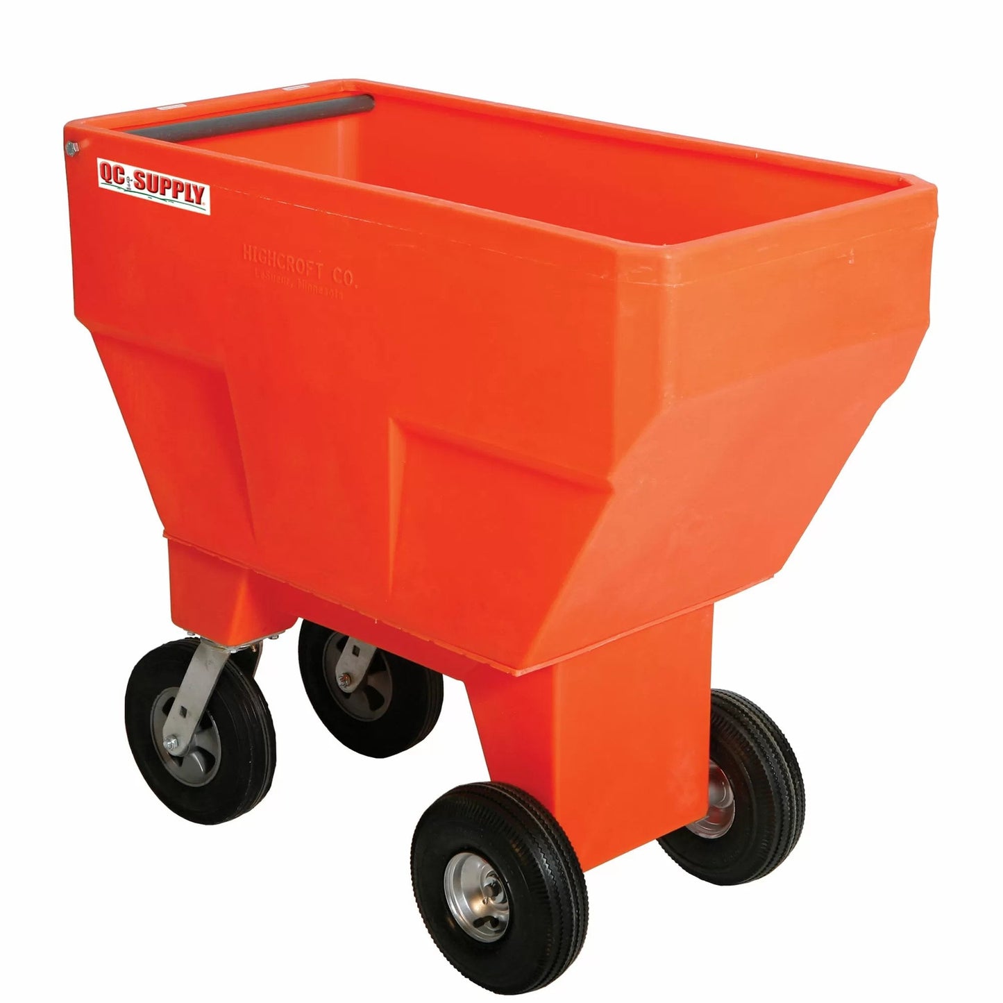 Poly Feed/Pig Moving Cart - 41 1/4" x 20 1/4" x 37" - QC Supply -