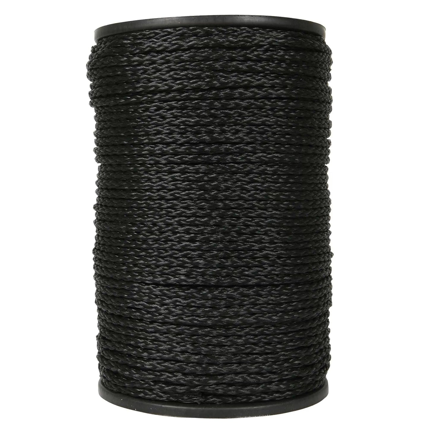 Polypropylene 1/4" Black Braid Rope - QC Supply -