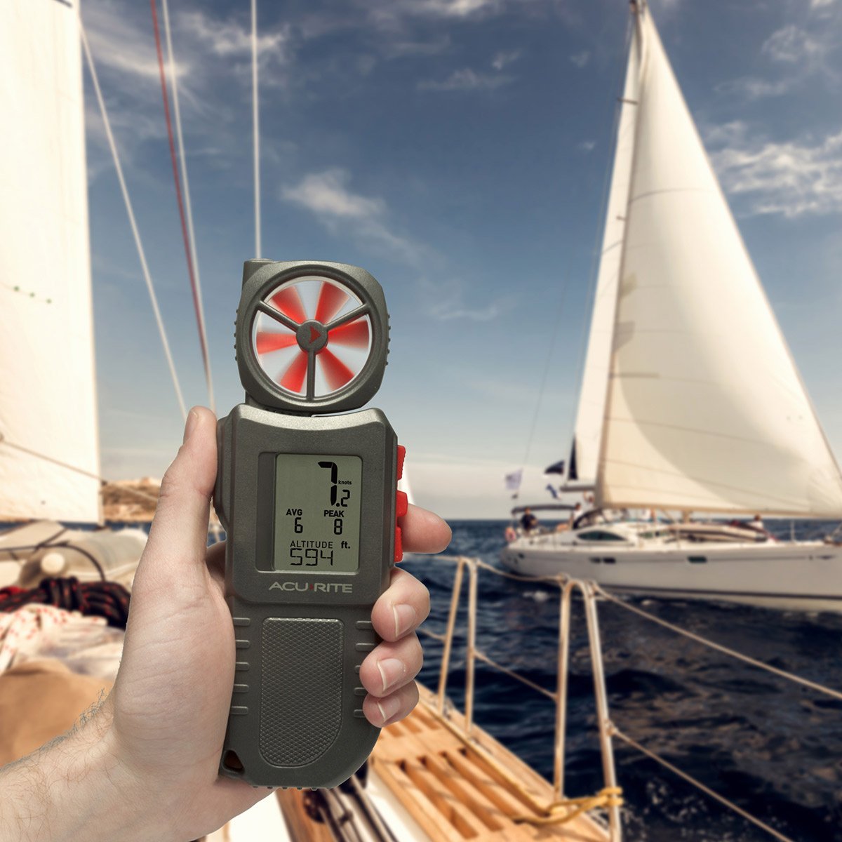 Portable Anemometer with Inspection Light - QC Supply -