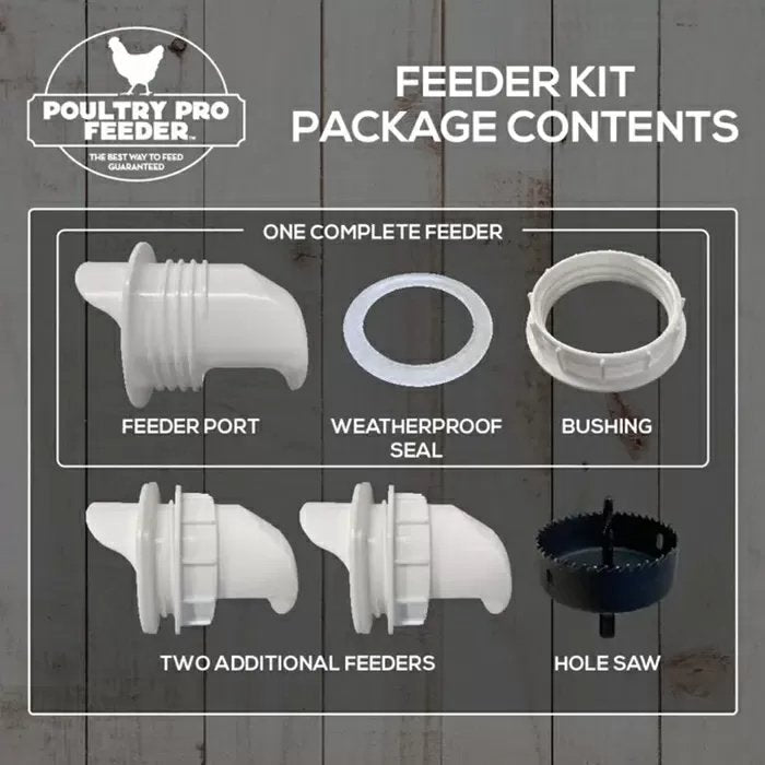 Poultry Pro Chicken Feeder Kit - 3 Pack - QC Supply -