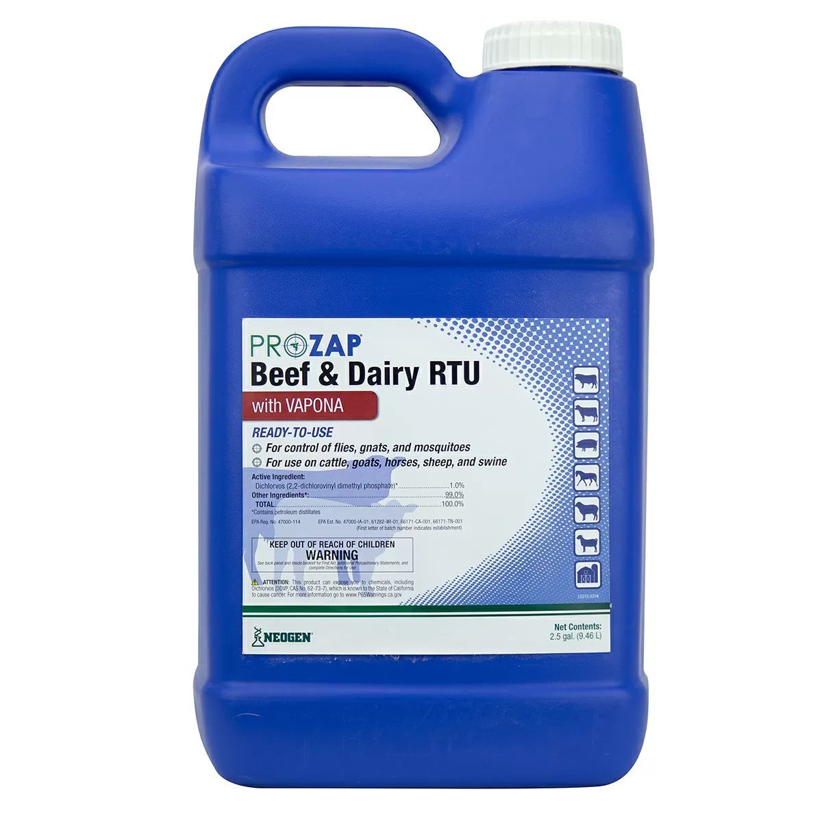 PROZAP® Beef & Dairy RTU - 2.5 Gallons - QC Supply -
