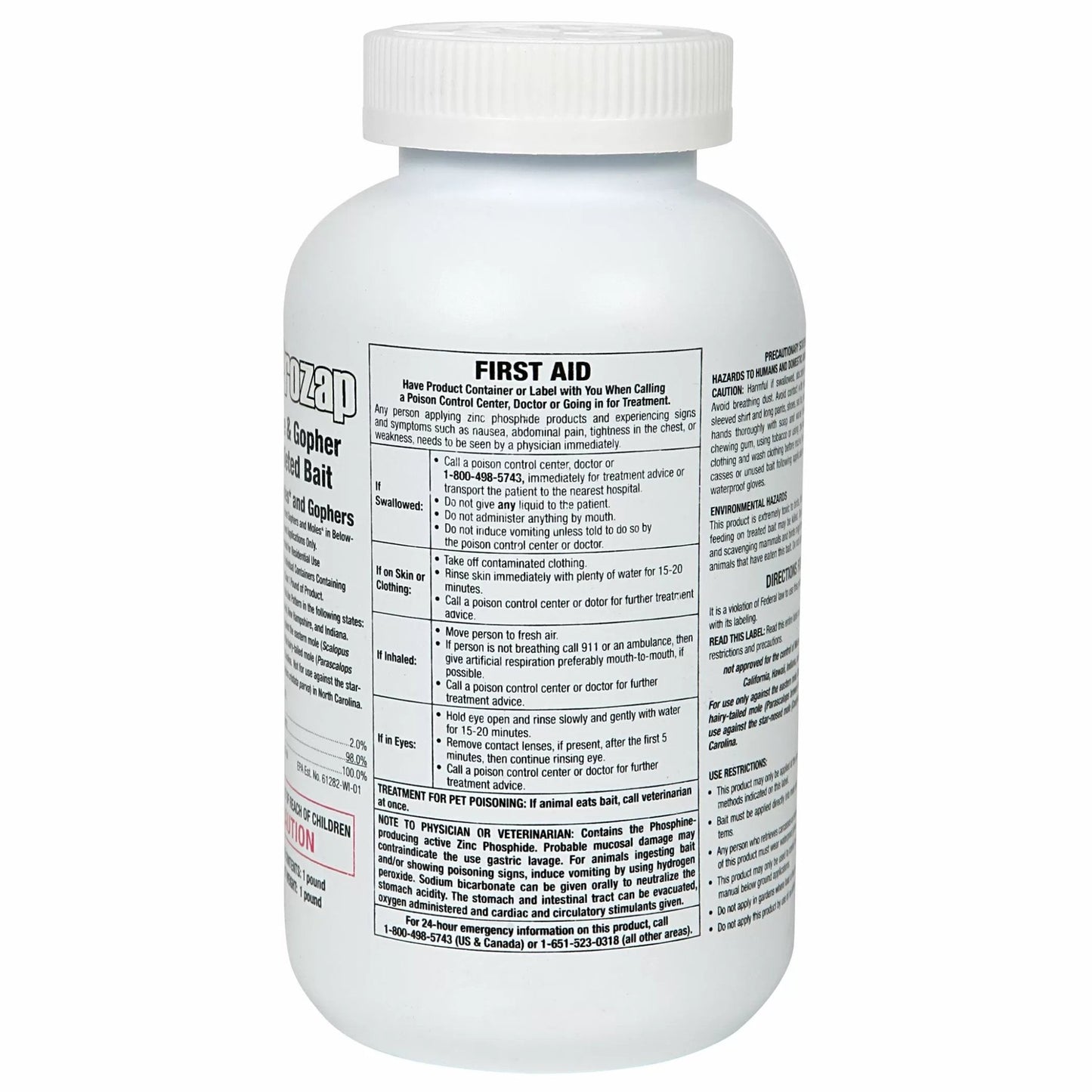 PROZAP® Mole & Gopher Pelleted Bait - QC Supply -