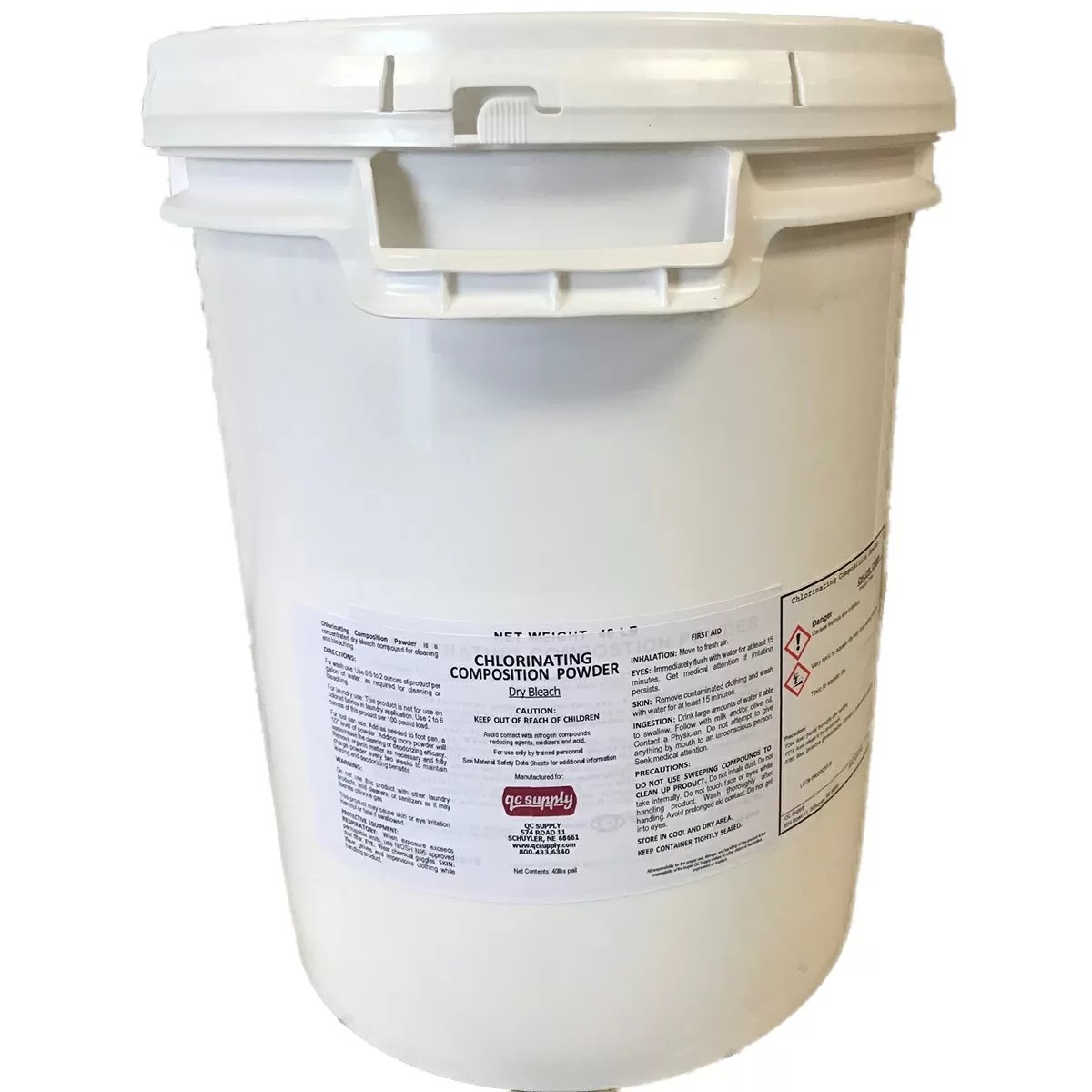 QC Supply Chlorinating Composition Powder - 40 lb Pail - QC Supply -