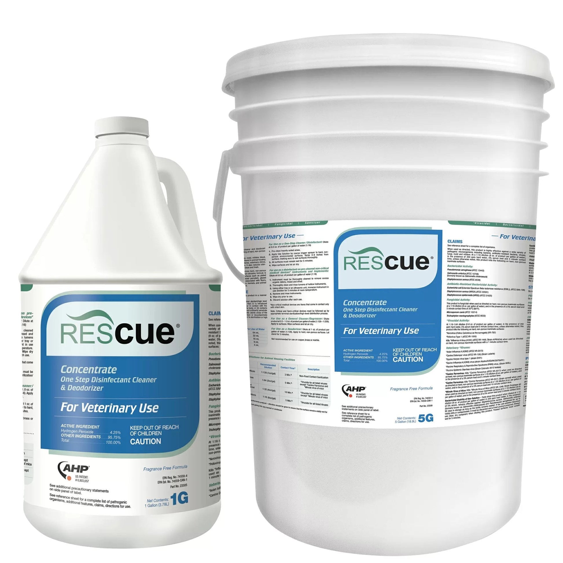 Rescue™ Disinfectant Concentrate - For Veterinary Use - QC Supply -