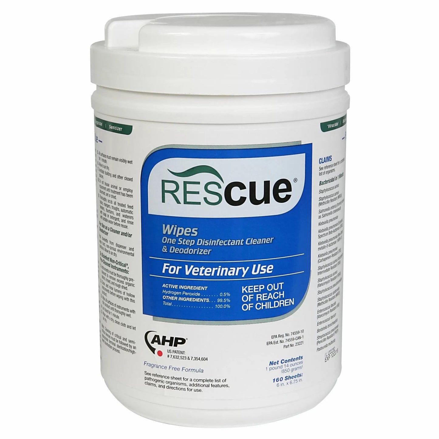 Rescue™ Disinfectant Wipes - 160 Count - QC Supply -
