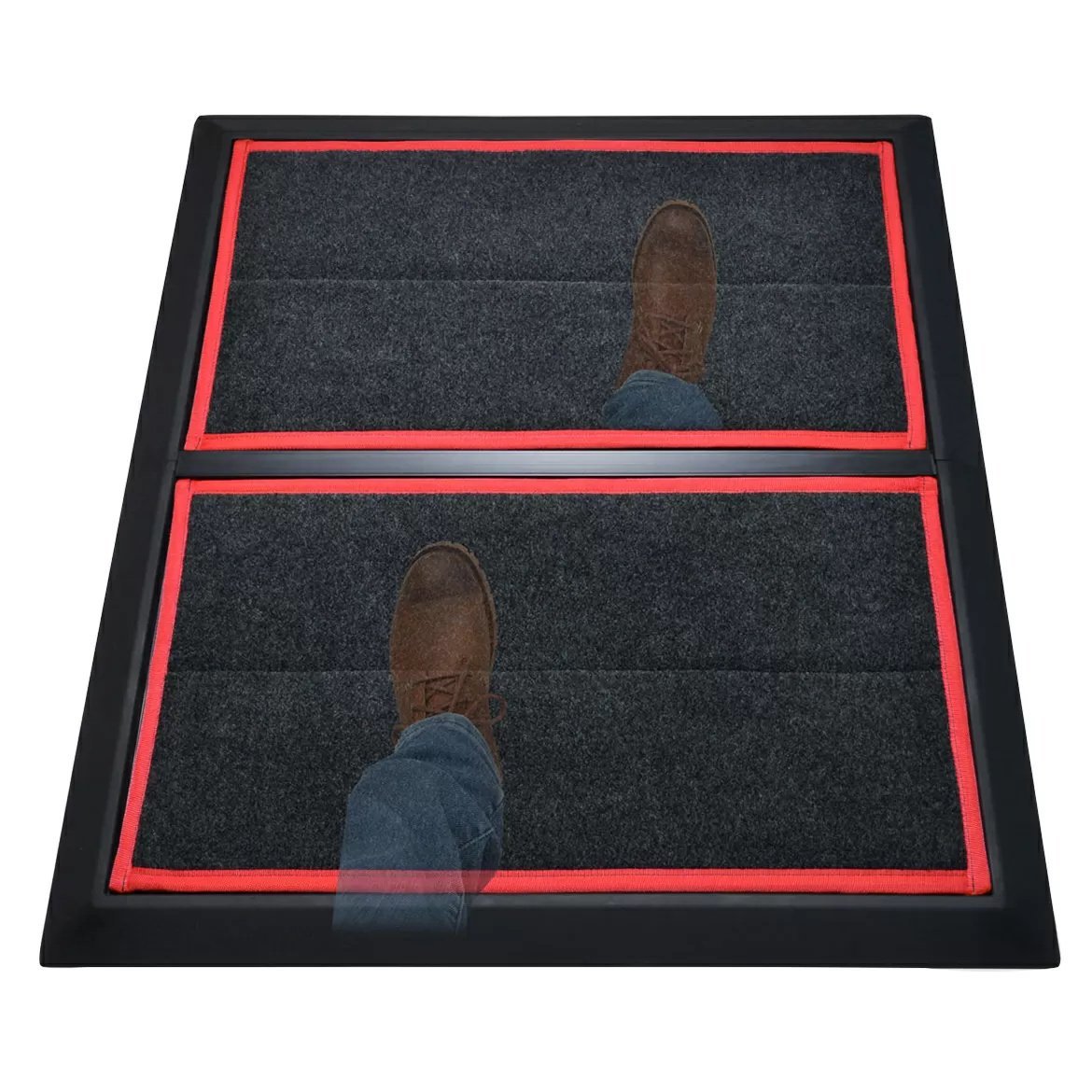 SaniStride® STRIDE Disinfectant Mat WIDE Runner End Piece 1" Deep - QC Supply -