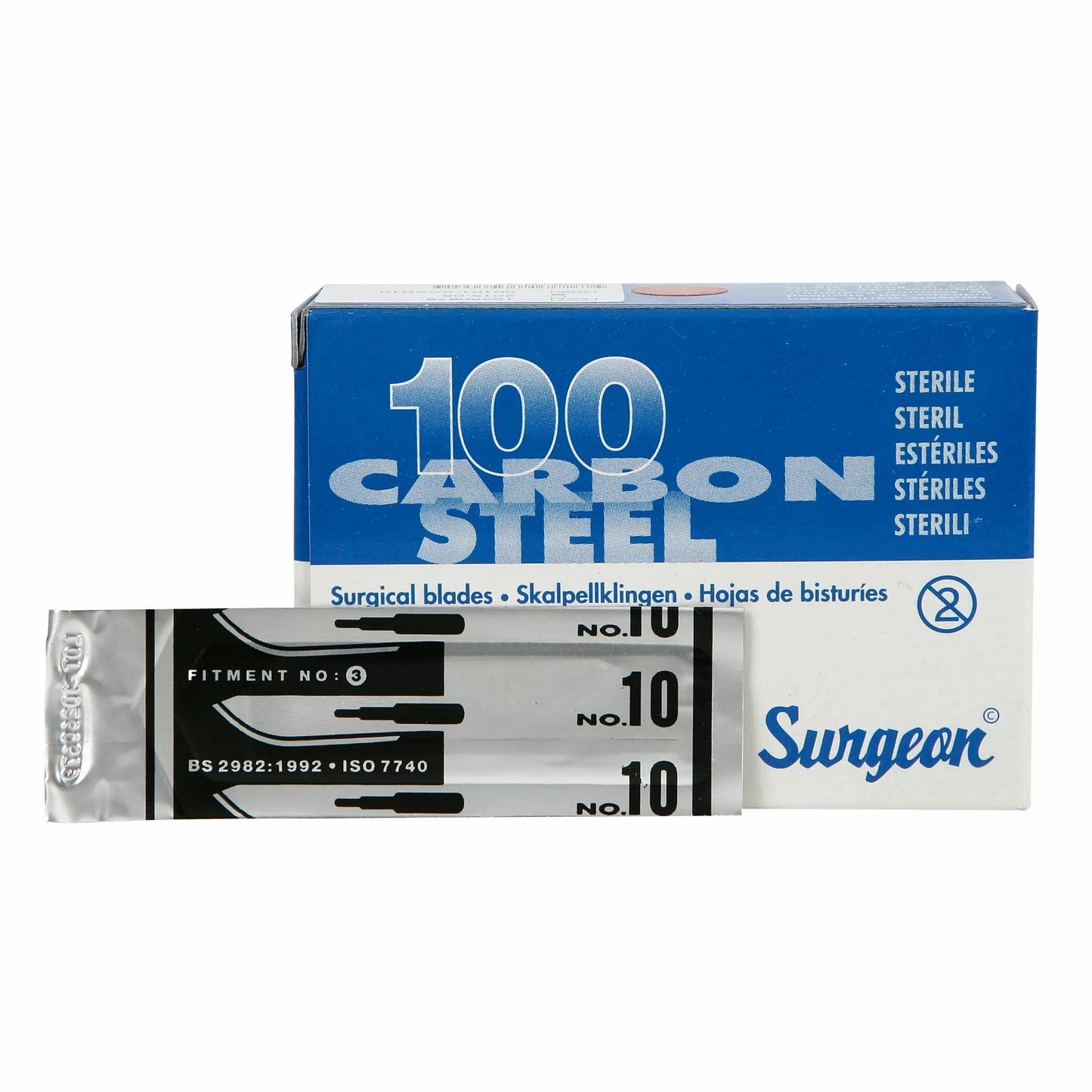 Scalpel #10 Curve Blades (Box of 100) - QC Supply -