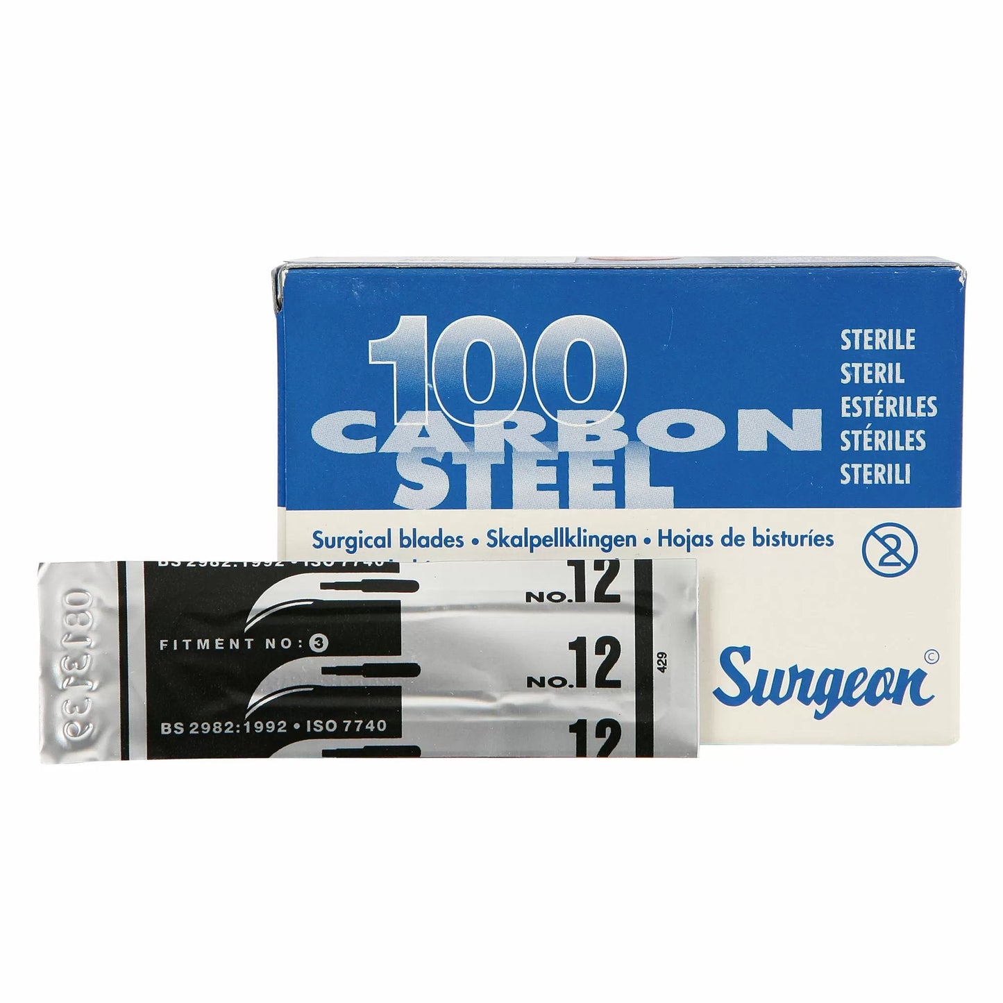 Scalpel #12 Hook Blades (Box of 100) - QC Supply -