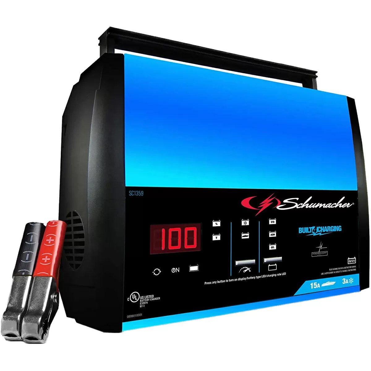 Schumacher Electric SPX459-6A acculader 12 V voor de auto, automatische en intelligente laadstand, AGM, standaard, gel, calcium, start n' stop, lithium (LiFePo4 Schumacher Electric SPX459-6A acculader 12 V voor de auto, automatische en intelligente laadstand, AGM, standaard, gel, calcium, start n' stop, lithium (LiFePo4
