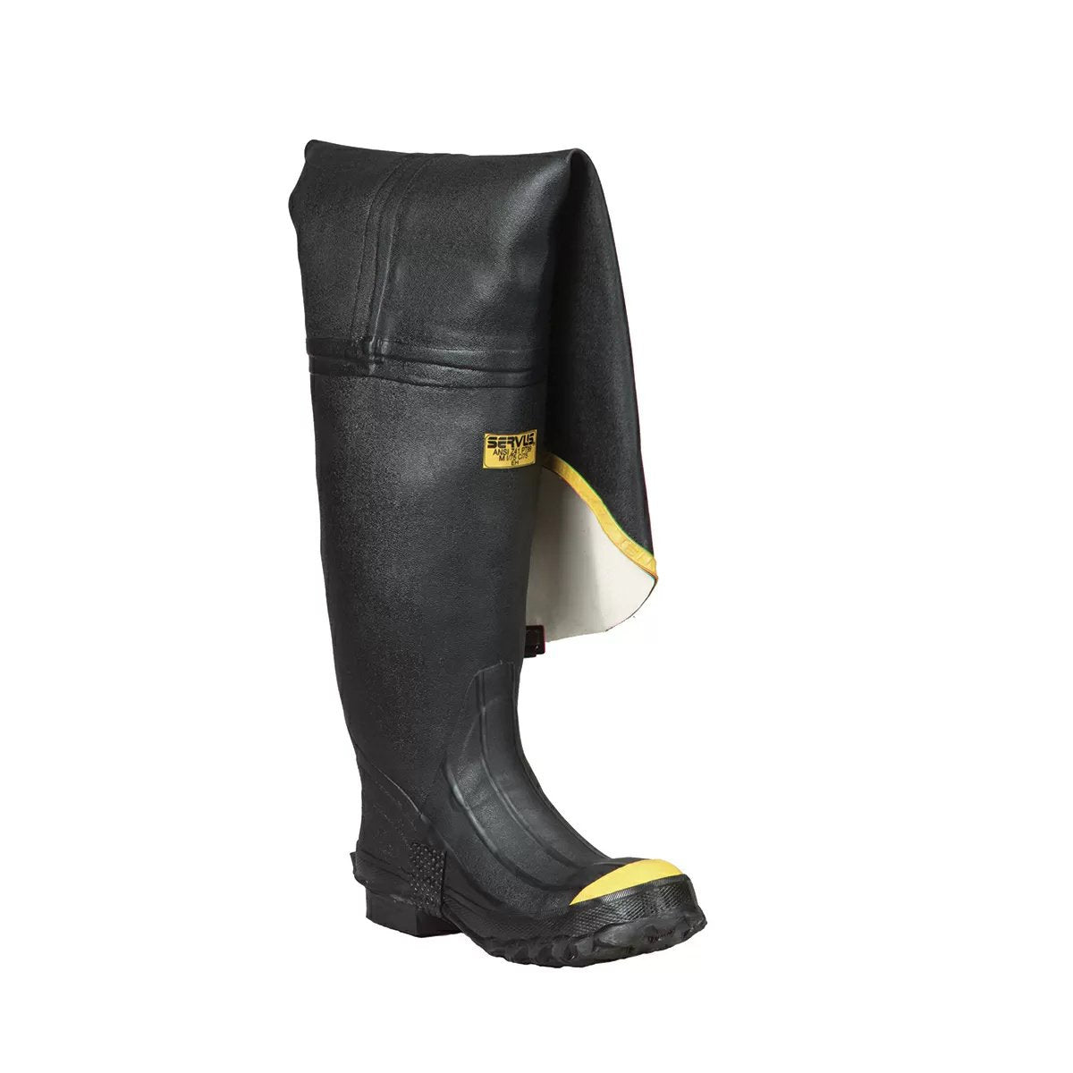 SERVUS® Ranger Rubber Hip Boots with Steel Toe - Black - QC Supply -