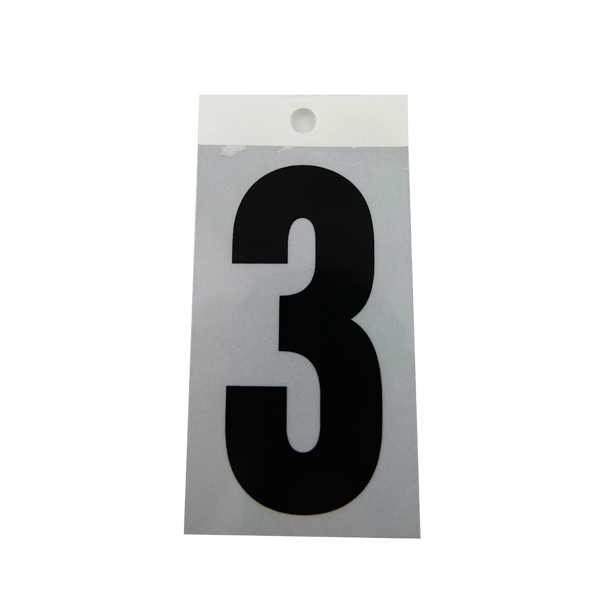 Square Cut Self Adhesive 3" Number - #3 - QC Supply -