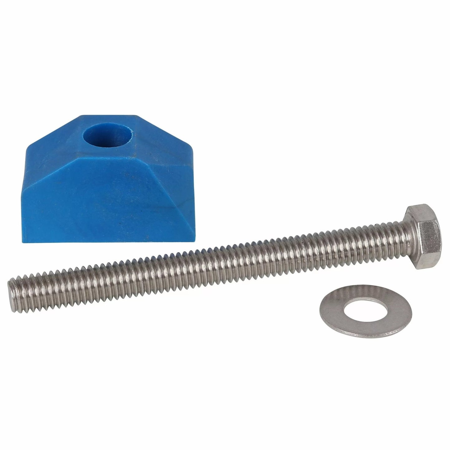 SS Slot Lock with 4" Bolt, Blue - QC Supply -
