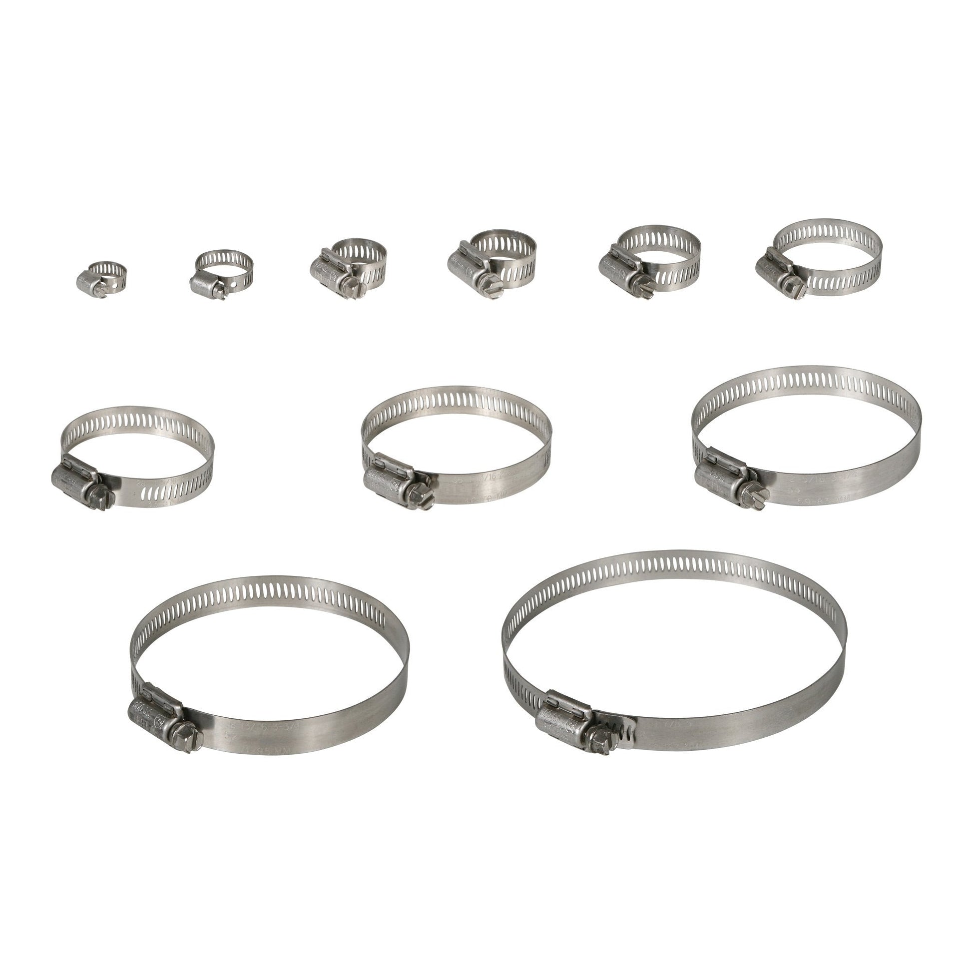 Stainless Steel Hose Clamps 10/Box - QC Supply -