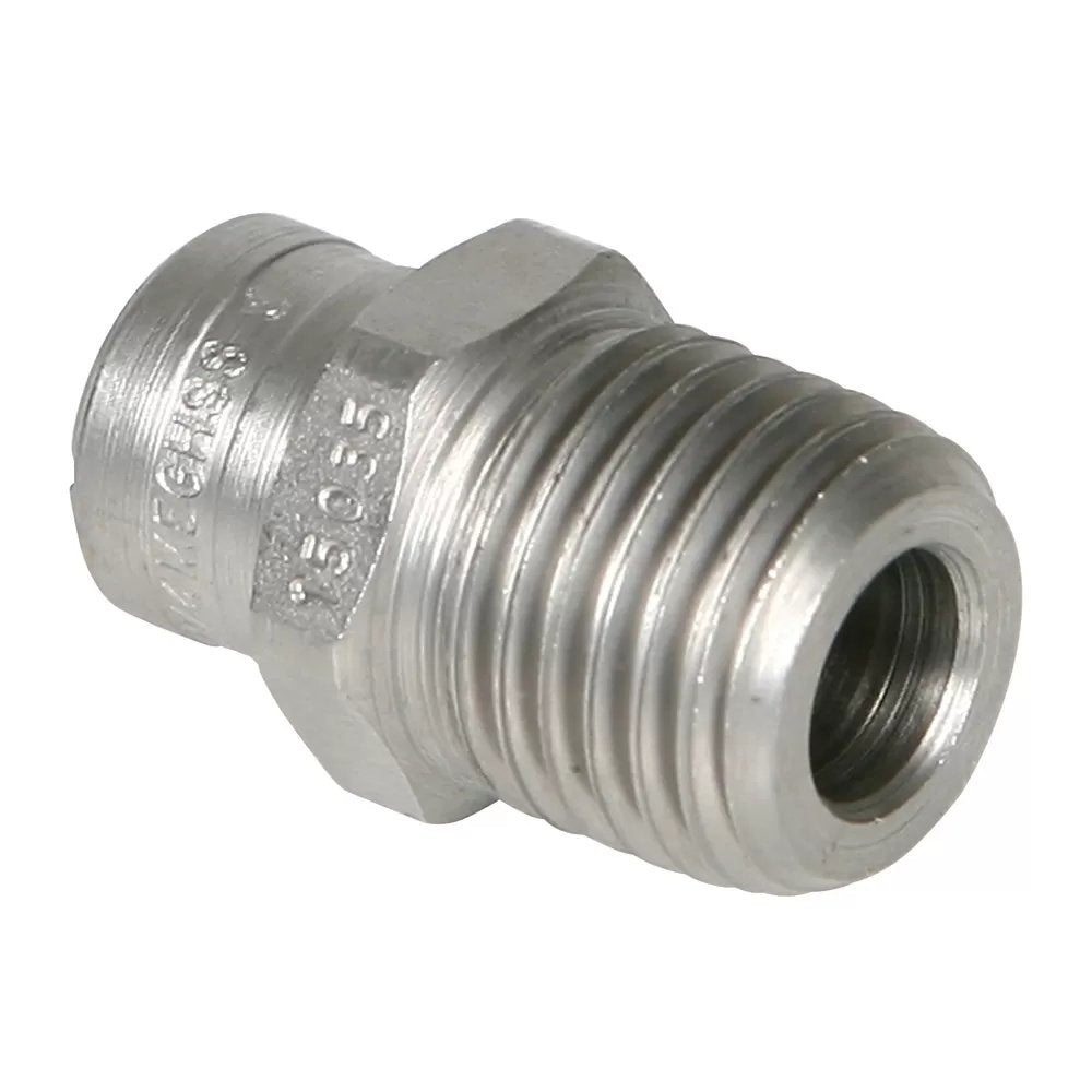 Stainless Steel Power Wash Spray Nozzles - 3.5 x 15 Degree - QC Supply -