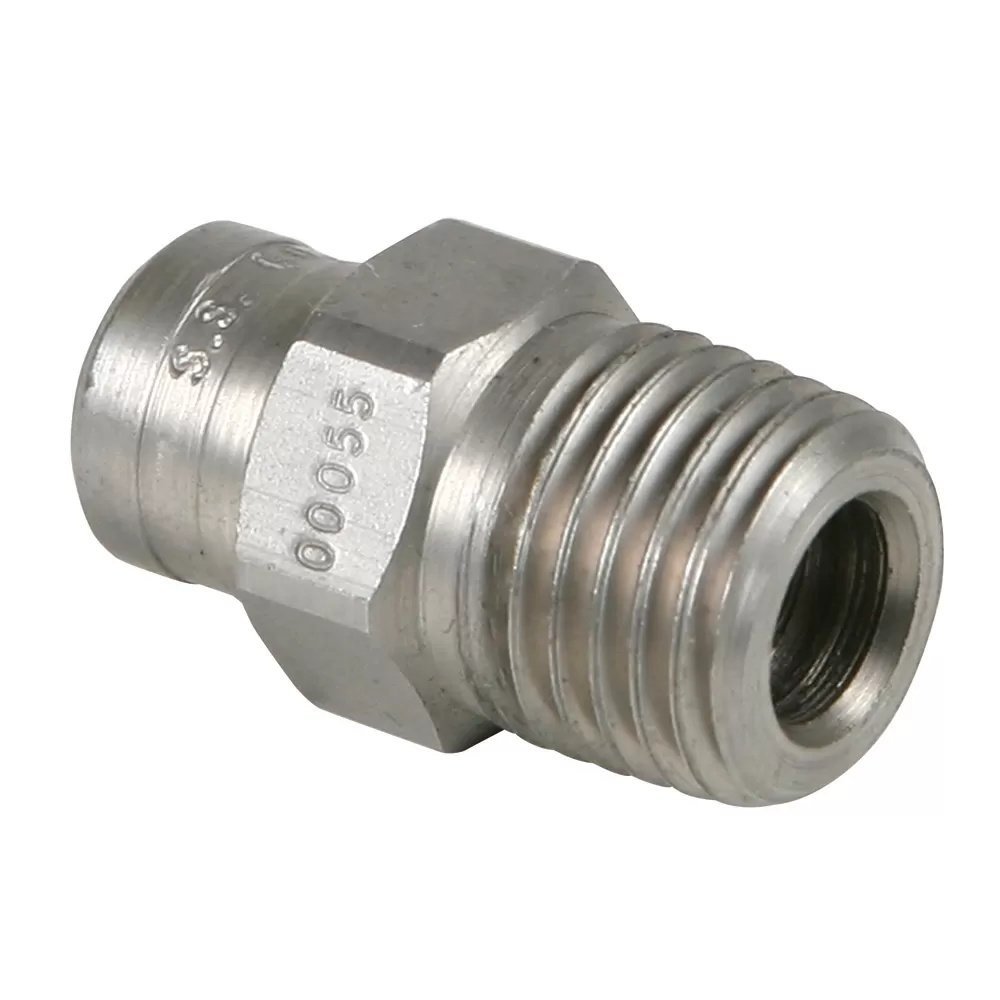 Stainless Steel Power Wash Spray Nozzles - 5.5 x 0 Degree - QC Supply -