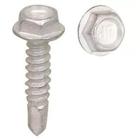 Stainless Steel SelfDrilling Hex Screw With Steel Point - QC Supply -