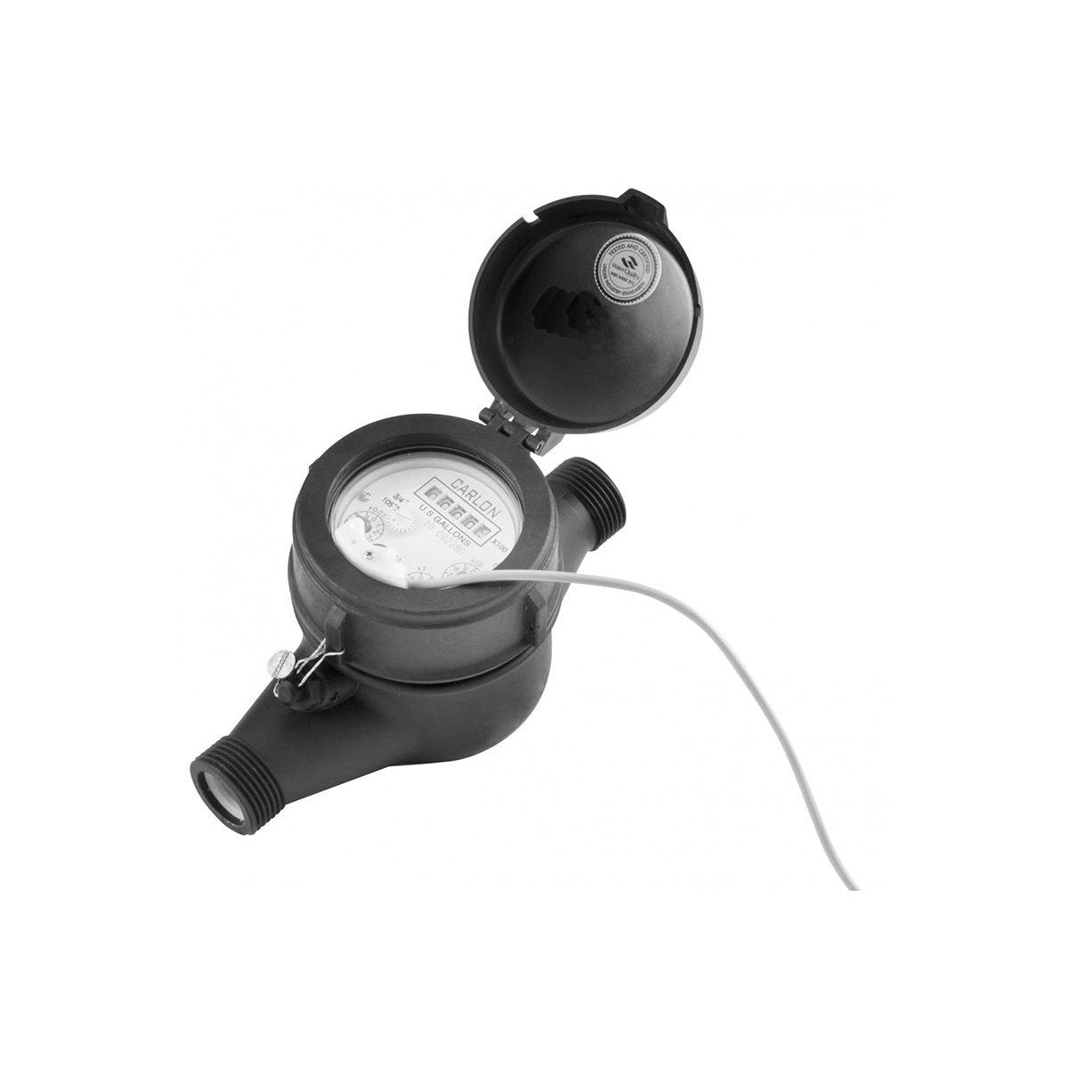 Stenner Plastic Water Meter, 1", 1Pulse/Gal. - QC Supply -