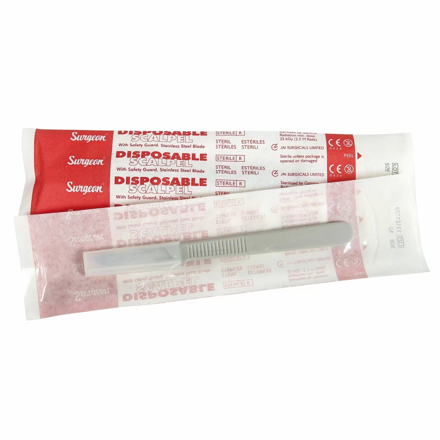 Sterile Disposable Scalpel - #10 Curve Blade Kit - 10/Box - QC Supply -