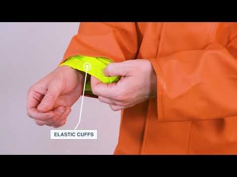 Stormtex 248G Midweight PVC Commercial Rain Gear Jacket - Green - QC Supply -