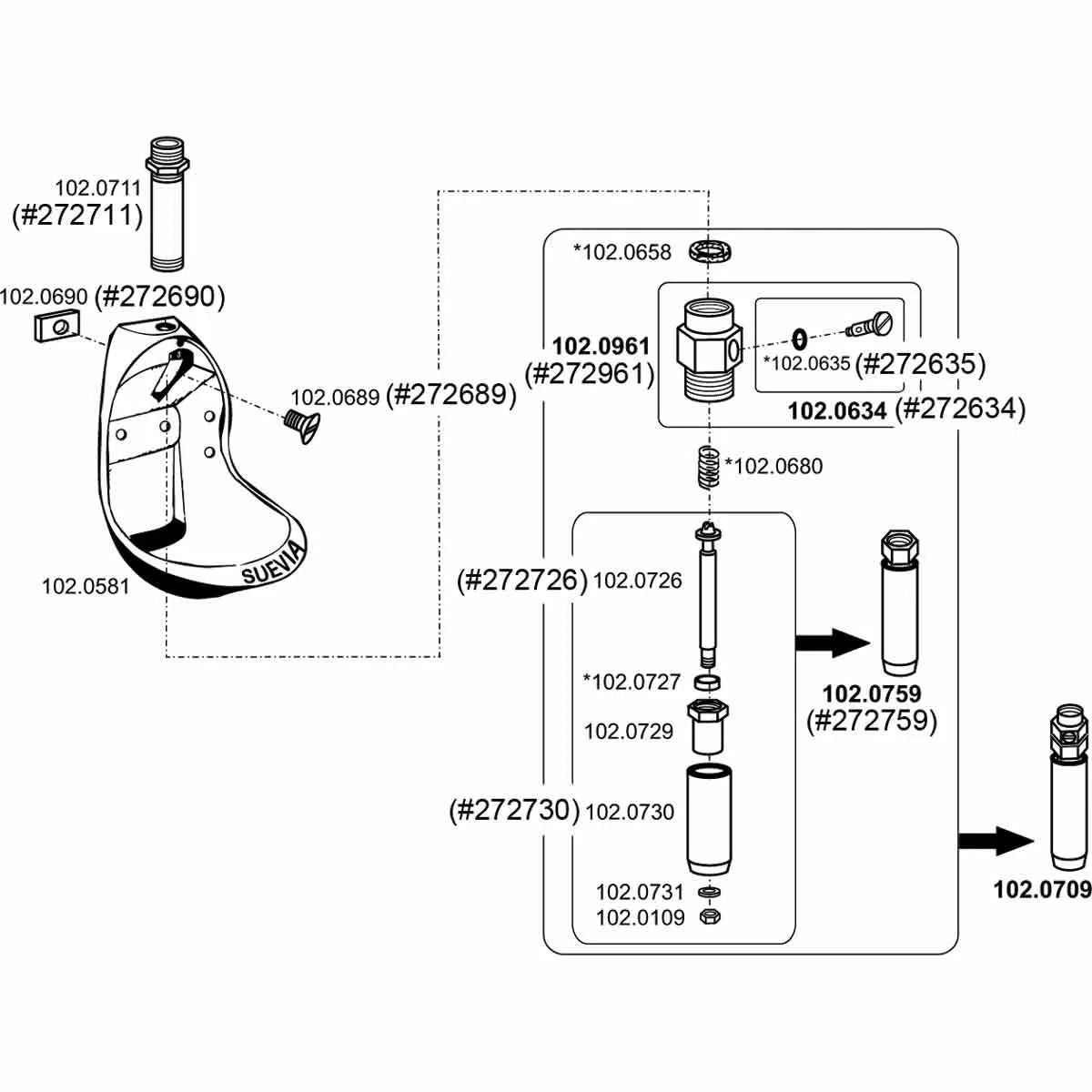 Suevia Drinking Bowl - Model 370 - QC Supply -
