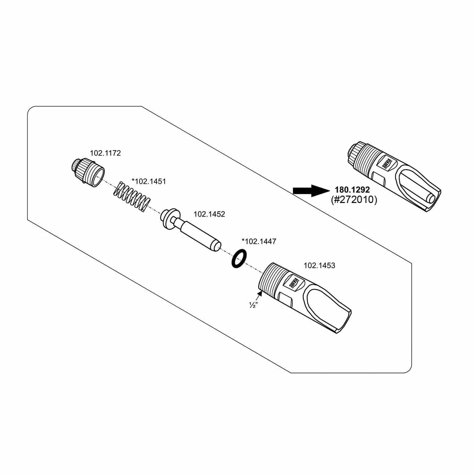 Suevia Finishing Nipple - QC Supply -