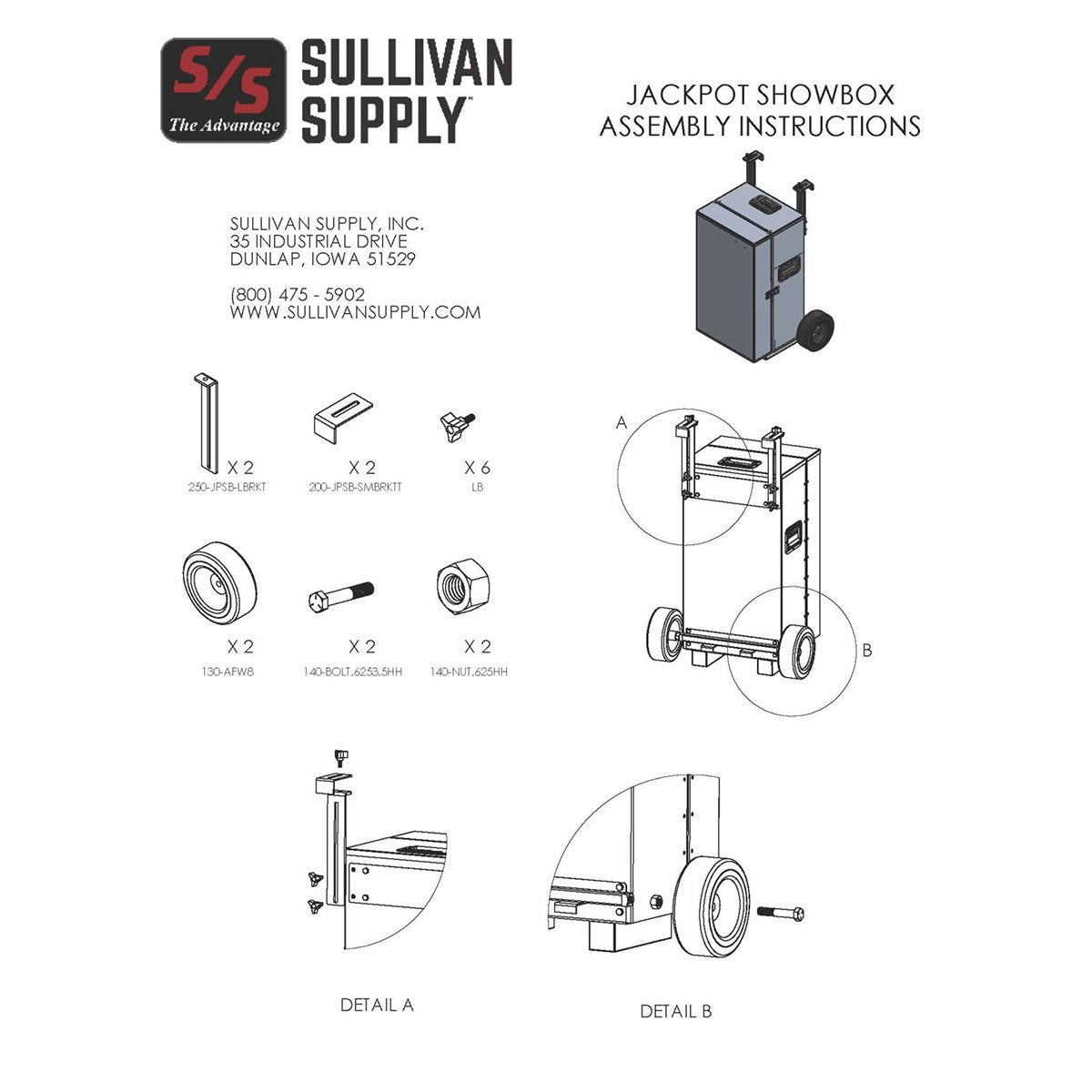 Sullivan Supply® Jackpot Showbox - QC Supply -