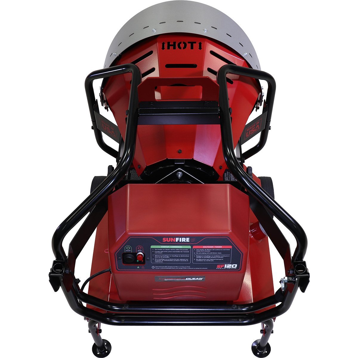 Sunfire SF120 Portable indoor/Outdoor Radiant Diesel/Kerosene Heater - 120,000 BTU - QC Supply -