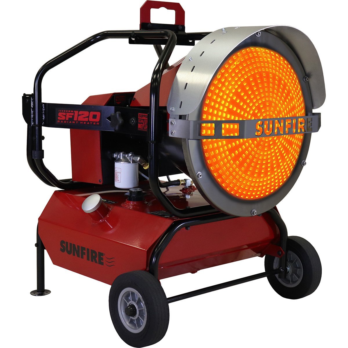 Sunfire SF120 Portable indoor/Outdoor Radiant Diesel/Kerosene Heater - 120,000 BTU - QC Supply -