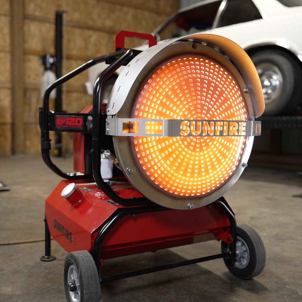 Sunfire SF120 Portable indoor/Outdoor Radiant Diesel/Kerosene Heater - 120,000 BTU - QC Supply -