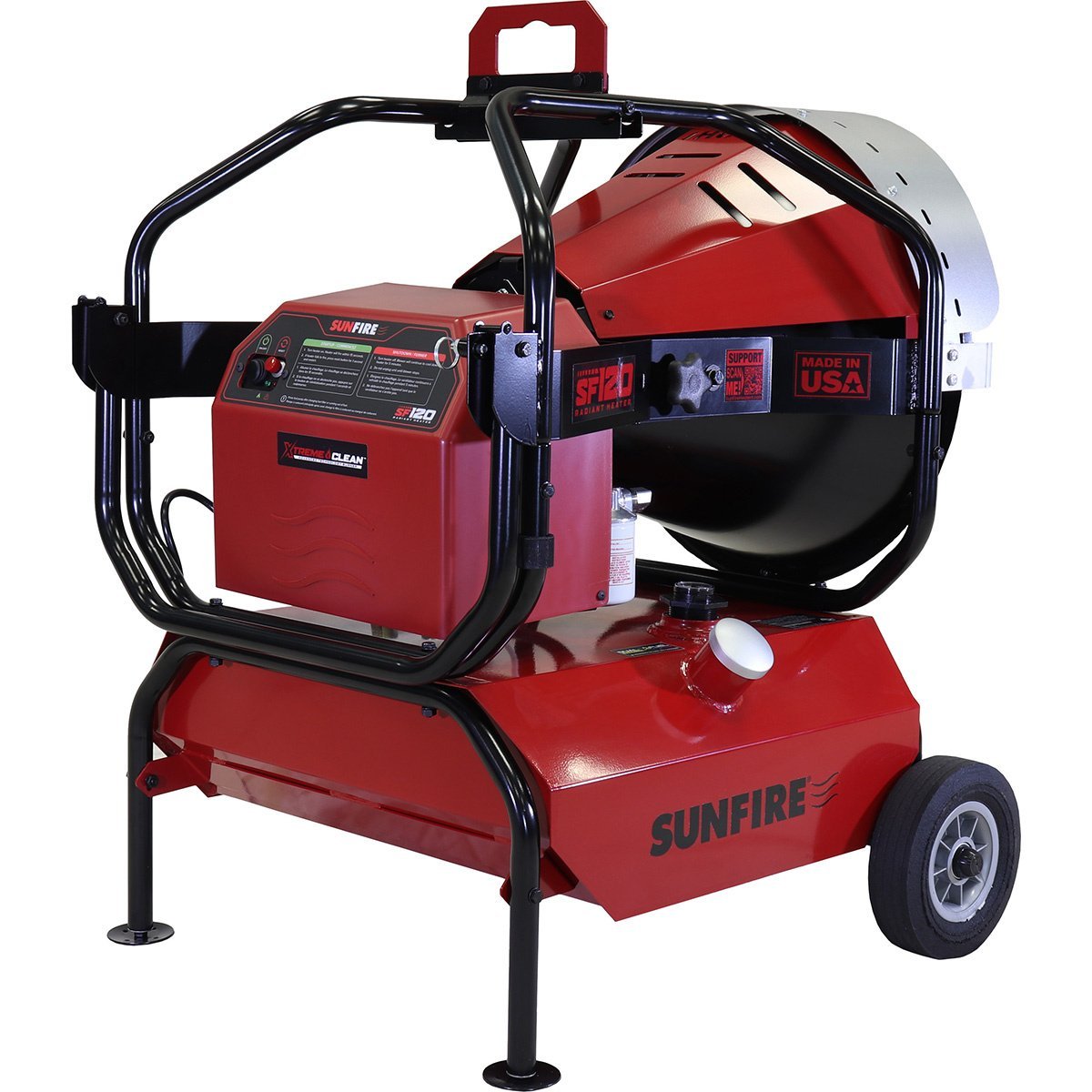 Sunfire SF120 Portable indoor/Outdoor Radiant Diesel/Kerosene Heater - 120,000 BTU - QC Supply -