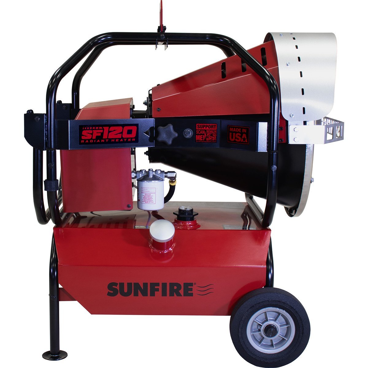 Sunfire SF120 Portable indoor/Outdoor Radiant Diesel/Kerosene Heater - 120,000 BTU - QC Supply -