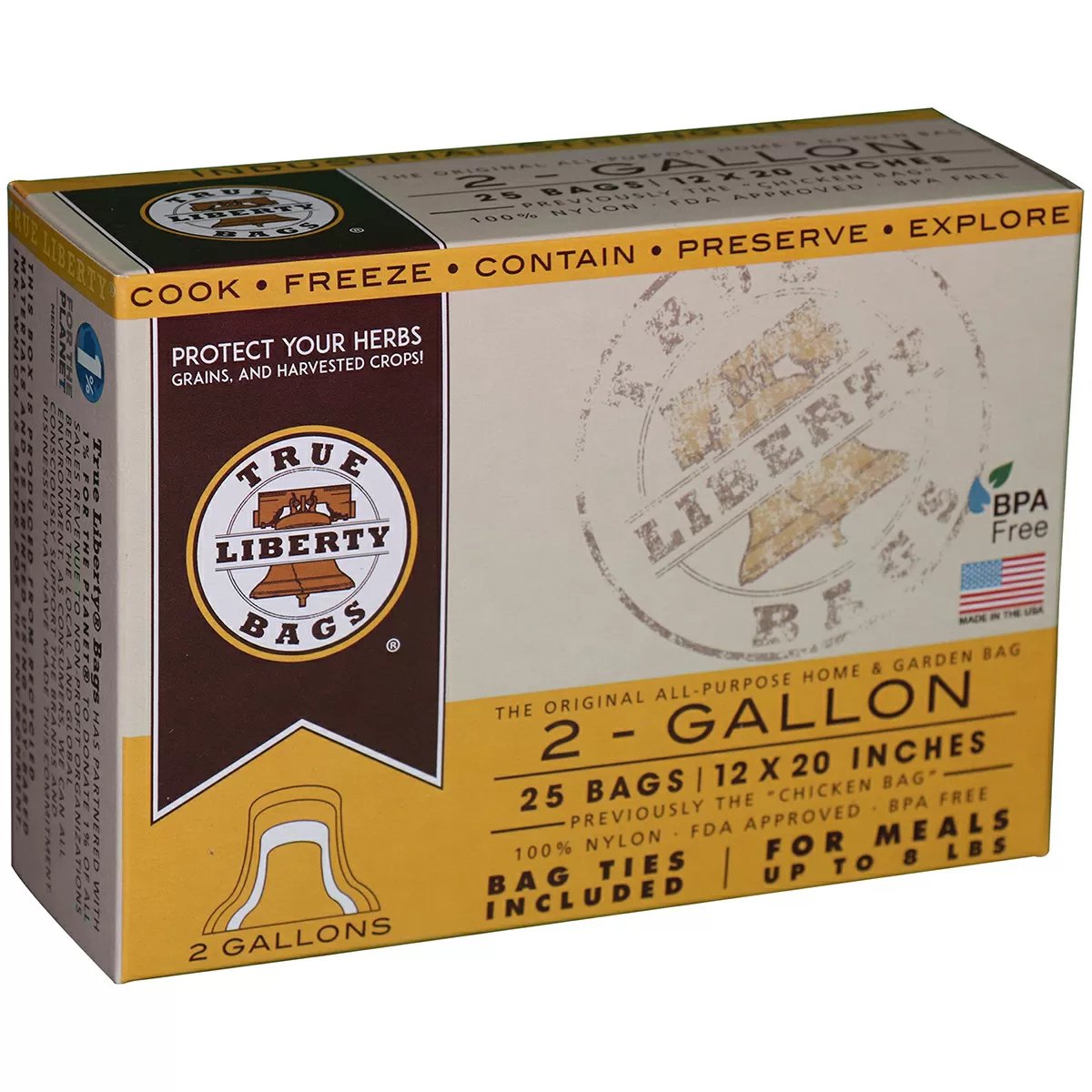 True Liberty® AllPurpose Bags 2 Gallon - QC Supply -
