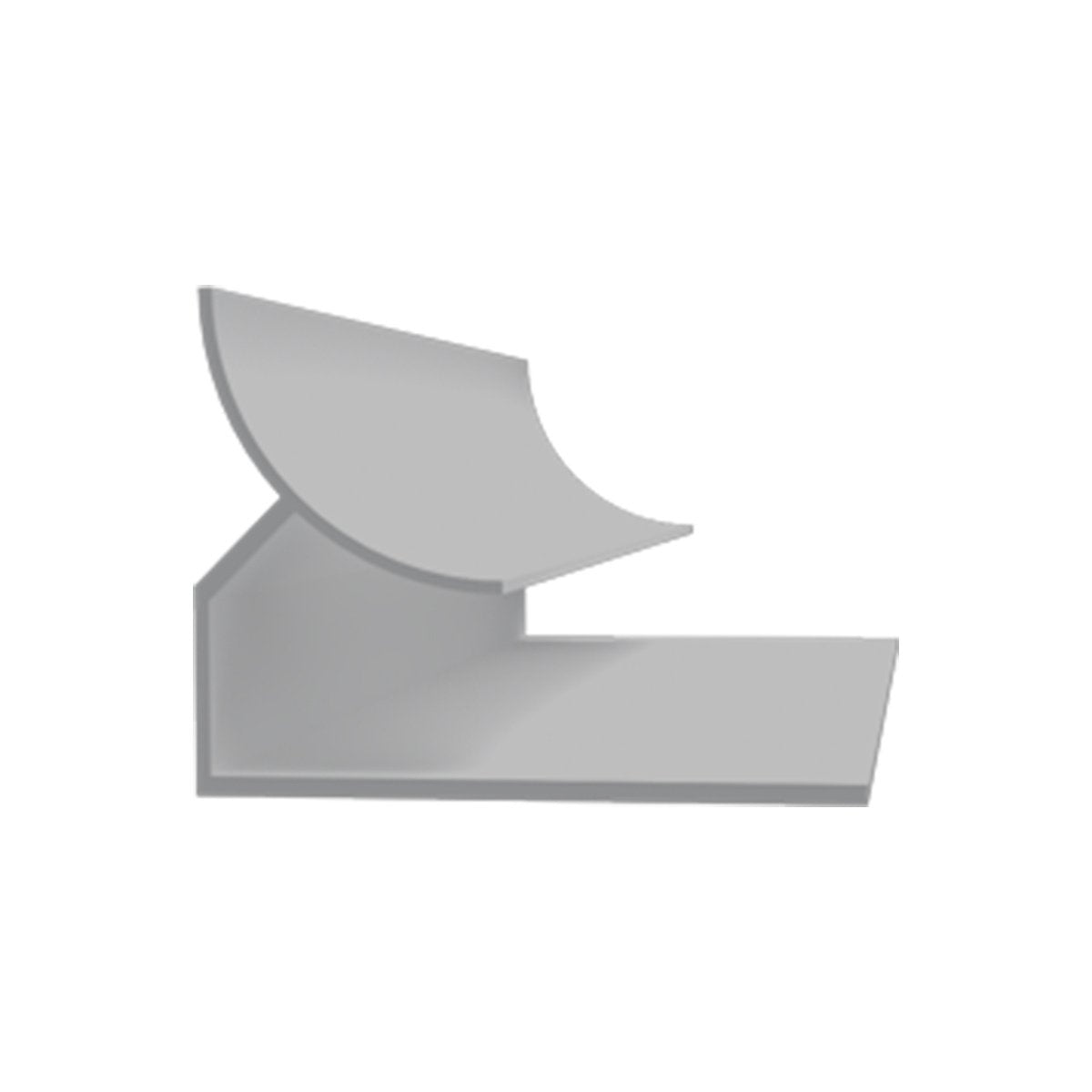 Trusscore Wall & Ceiling Trim Gray - Inside Cove Corner 10' - QC Supply -